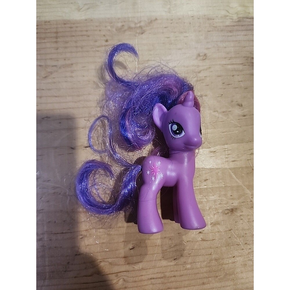 My Little Pony G4 Twilight Sparkle Figure Purple Unicorn 2010 Hasbro MLP Toy .